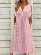 Luchtig Zomerjurkje met Elegante Snit Perfect voor Zomers