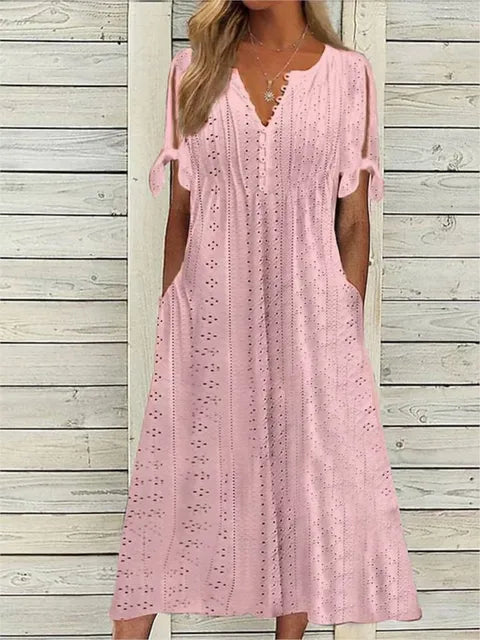 Luchtig Zomerjurkje met Elegante Snit Perfect voor Zomers