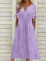 Luchtig Zomerjurkje met Elegante Snit Perfect voor Zomers