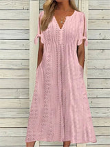 Luchtig Zomerjurkje met Elegante Snit Perfect voor Zomers