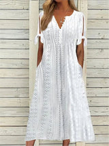 Luchtig Zomerjurkje met Elegante Snit Perfect voor Zomers