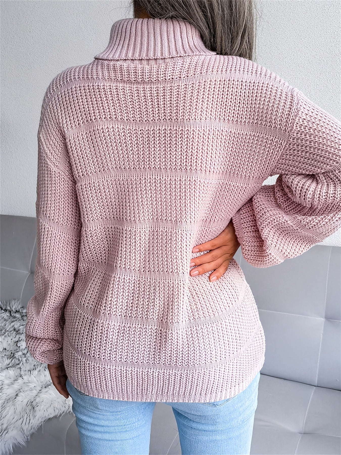 Comfortabele stretch trui met lange mouwen voor dames | Ideaal voor de herfst/winter