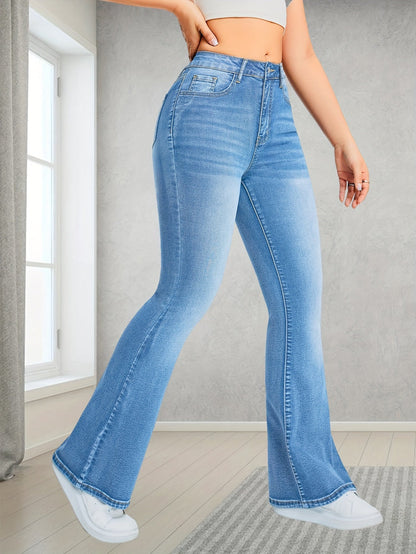Women's High Waisted Boot Cut Denim Flare Jeans | Perfect voor casual dagen