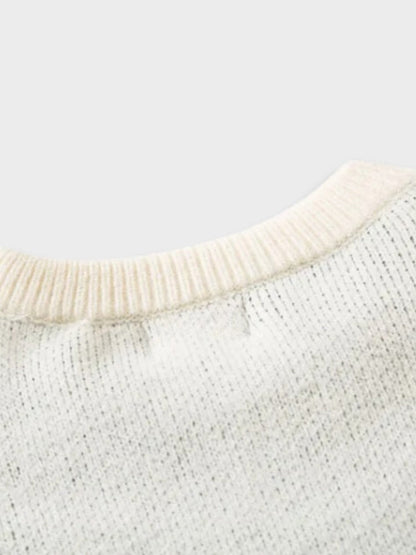 Casual gebreide vintage trui met Doberman patroon voor heren | Ideaal voor herfst/winter
