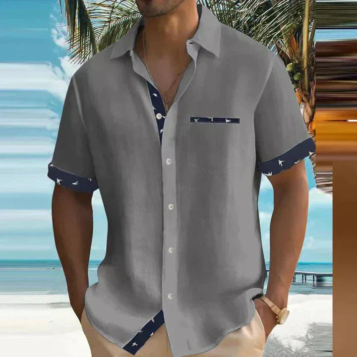 Zomerhemd lichte stof met zeewind-design voor zorgeloze dagen