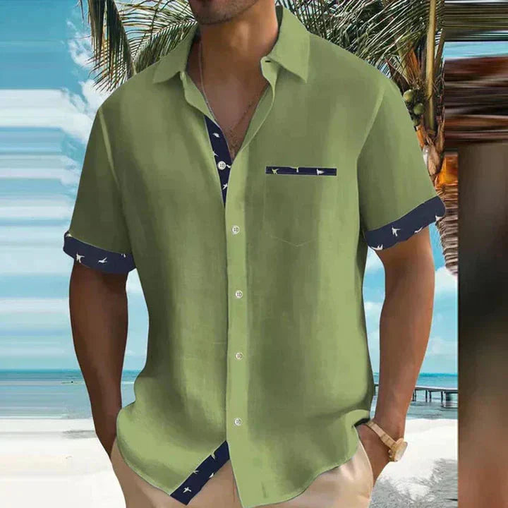 Zomerhemd lichte stof met zeewind-design voor zorgeloze dagen