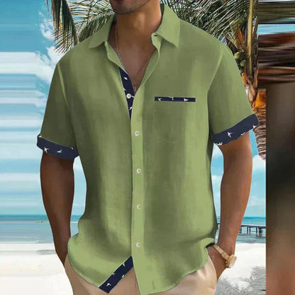 Zomerhemd lichte stof met zeewind-design voor zorgeloze dagen