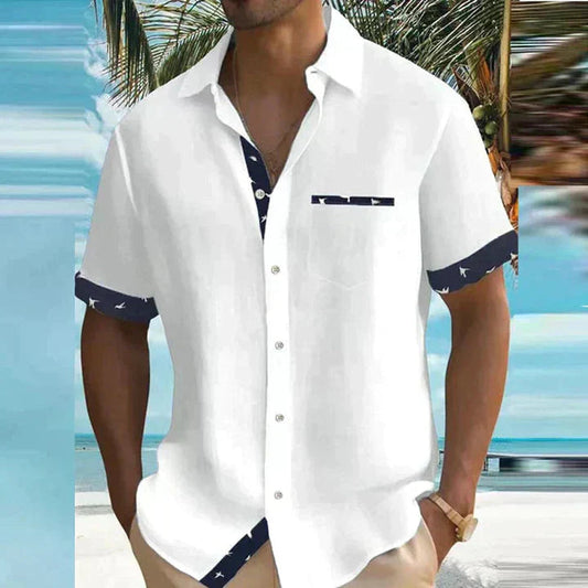 Zomerhemd lichte stof met zeewind-design voor zorgeloze dagen