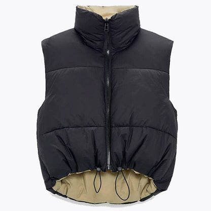 Zwarte sierlijke bodywarmer voor vrouwen elegant