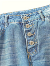 Damesbroek met losse rechte pijpen en zakken, perfect voor casual dagen