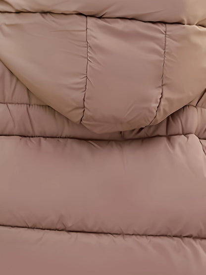 Casual puffy winterjas met vulling en rits voor vrouwen | Ideaal voor herfst/winter