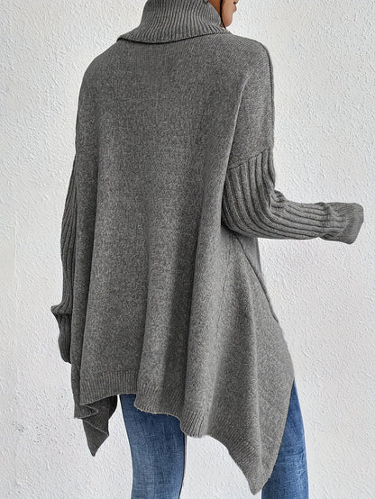 Trendy coltrui met asymmetrische zoom voor dames | Ideaal voor herfst/winter