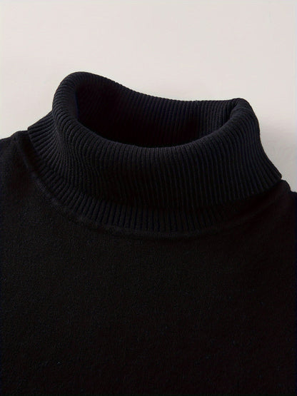 Stijlvolle warme business coltrui in zwart voor heren | Ideaal voor herfst/winter