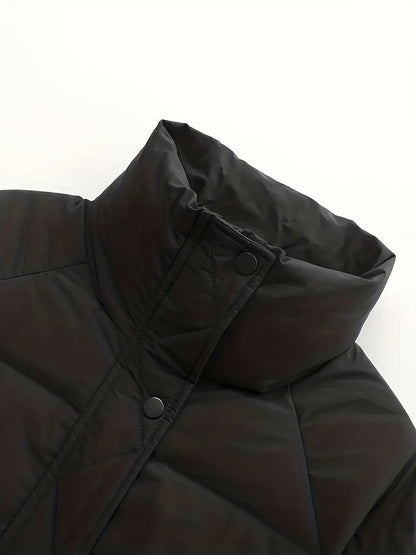 Casual Kort Gewatteerd Jack met Rits voor Dames | Perfect voor Herfst & Winter
