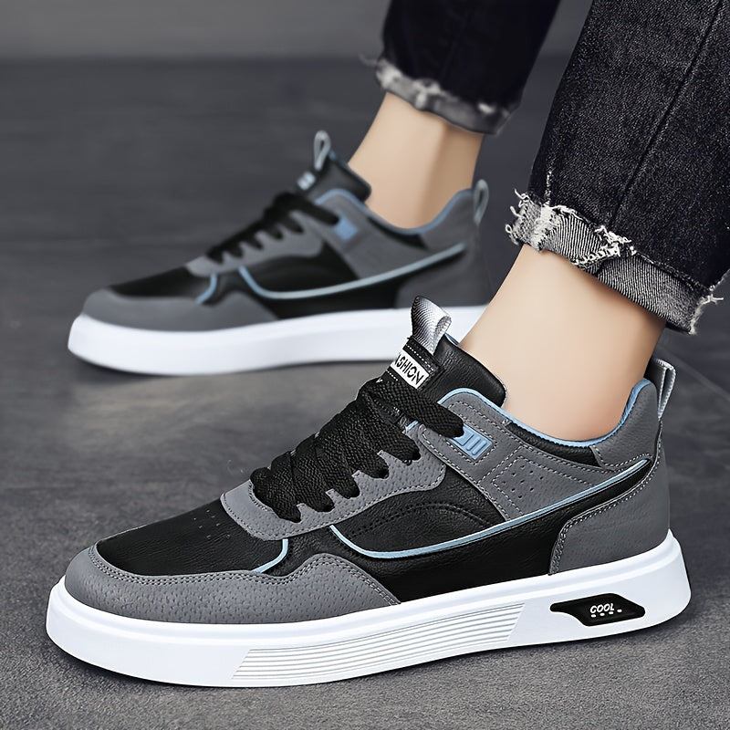 Comfortabele lace-up lage-top skateboardschoenen voor heren | Comfortabel dagelijks te dragen voor alle seizoenen