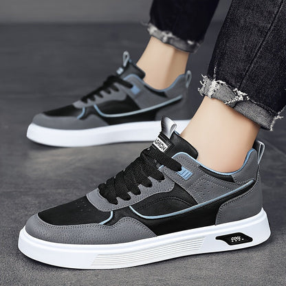 Comfortabele lace-up lage-top skateboardschoenen voor heren | Comfortabel dagelijks te dragen voor alle seizoenen