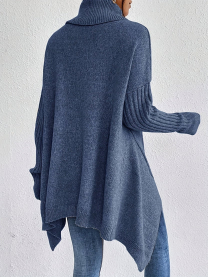 Trendy coltrui met asymmetrische zoom voor dames | Ideaal voor herfst/winter
