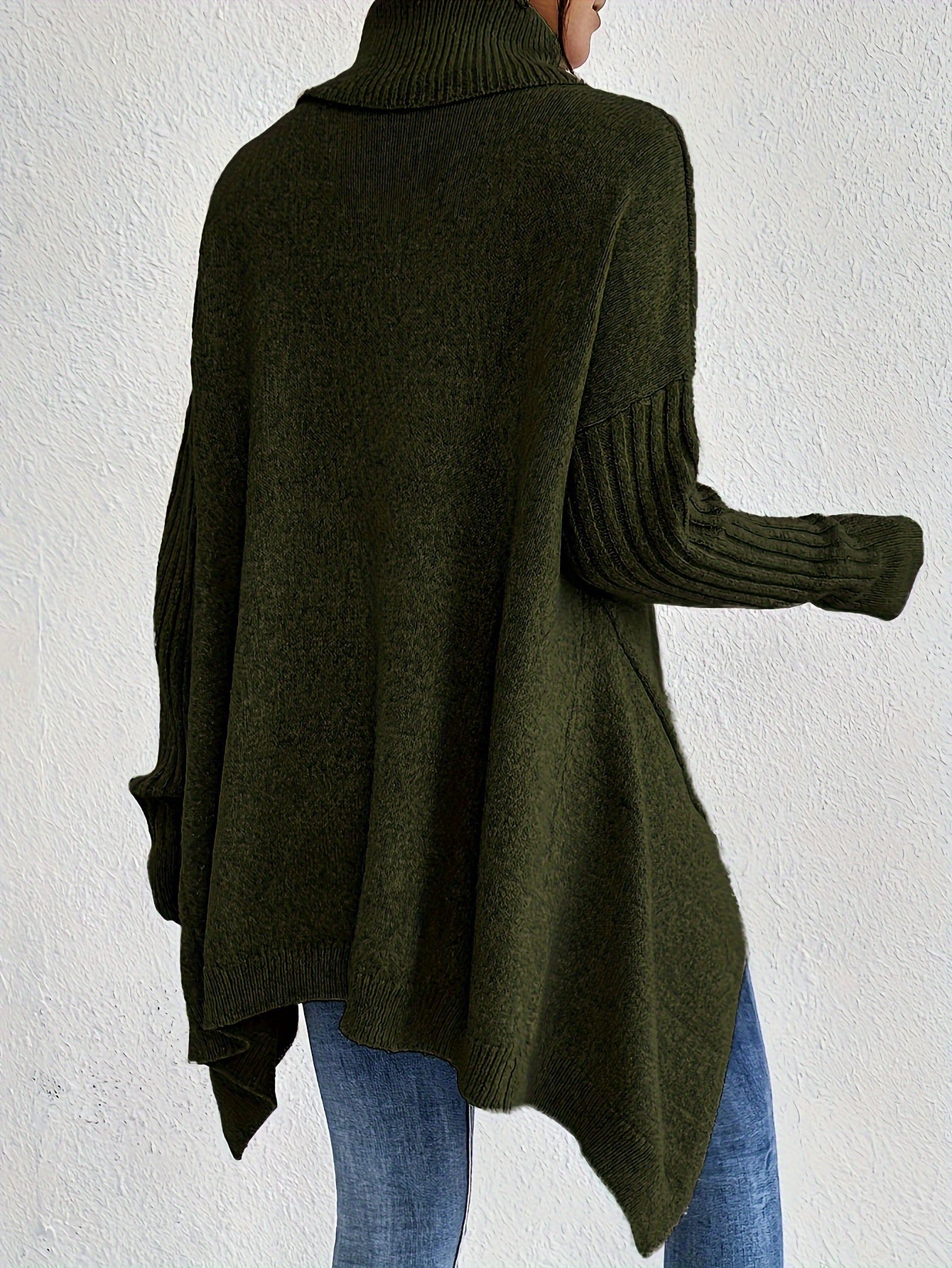 Trendy coltrui met asymmetrische zoom voor dames | Ideaal voor herfst/winter