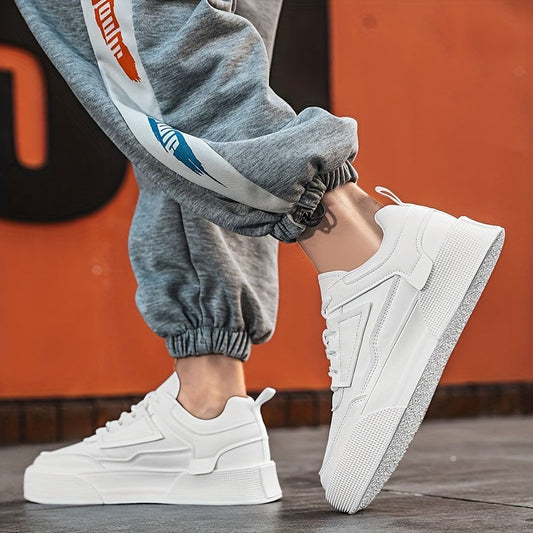 Comfortabele, witte veterschoenen voor heren | Perfect voor alle seizoenen