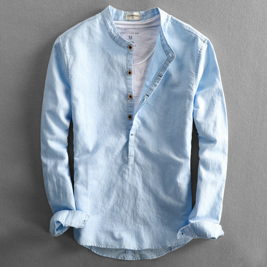 Zivora Essentials Linnen Overhemd Heren Elegant Comfort