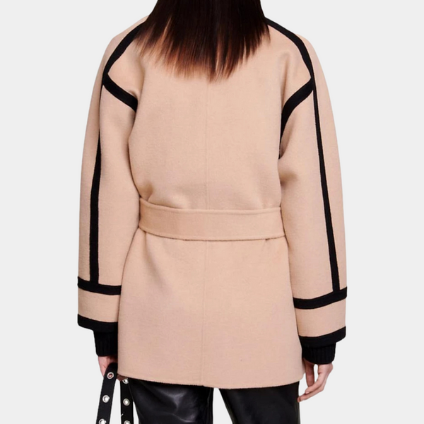 Khaki riemjas voor dames elegant en stijlvol