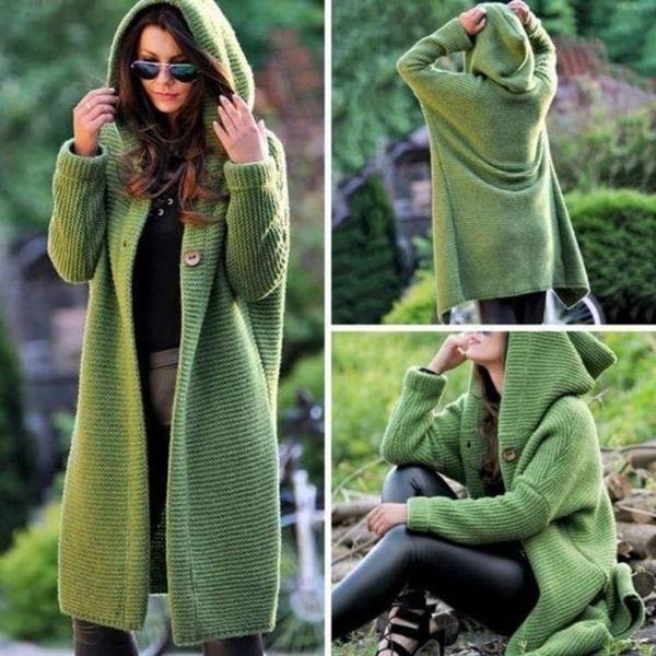 Cardigan met capuchon voor dames