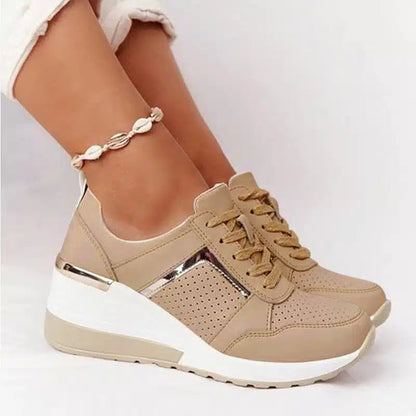 ZenStep Damessportschoen Beige Grijs Khaki Wit