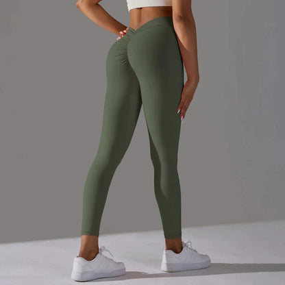 Strakke compressie yoga fitnesslegging donkerblauw elegant