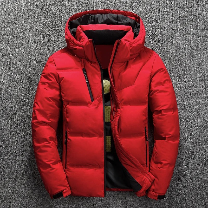 Waterdichte warme winterjas voor heren met capuchon | Perfect voor buitenactiviteiten