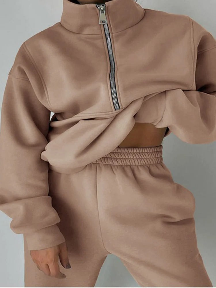 Luxe Fleece Set - Comfortabele en Stijlvolle Outfit voor Elke Dag