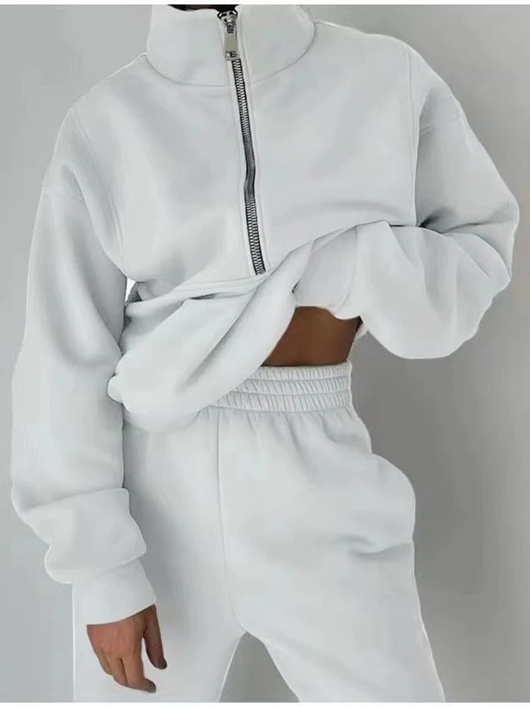 Luxe Fleece Set - Comfortabele en Stijlvolle Outfit voor Elke Dag